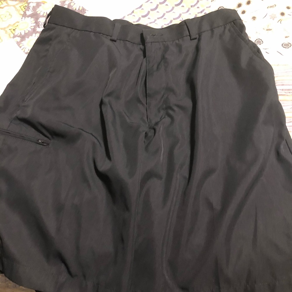 Black dress golf shorts